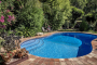 The pool is heatable (at an additional cost)